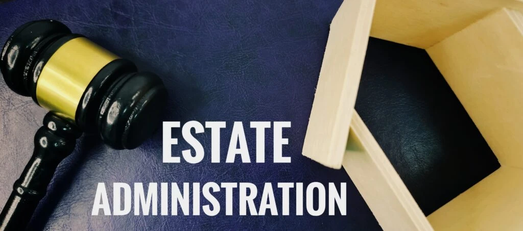 Estate Administration Attorney gavel and home image